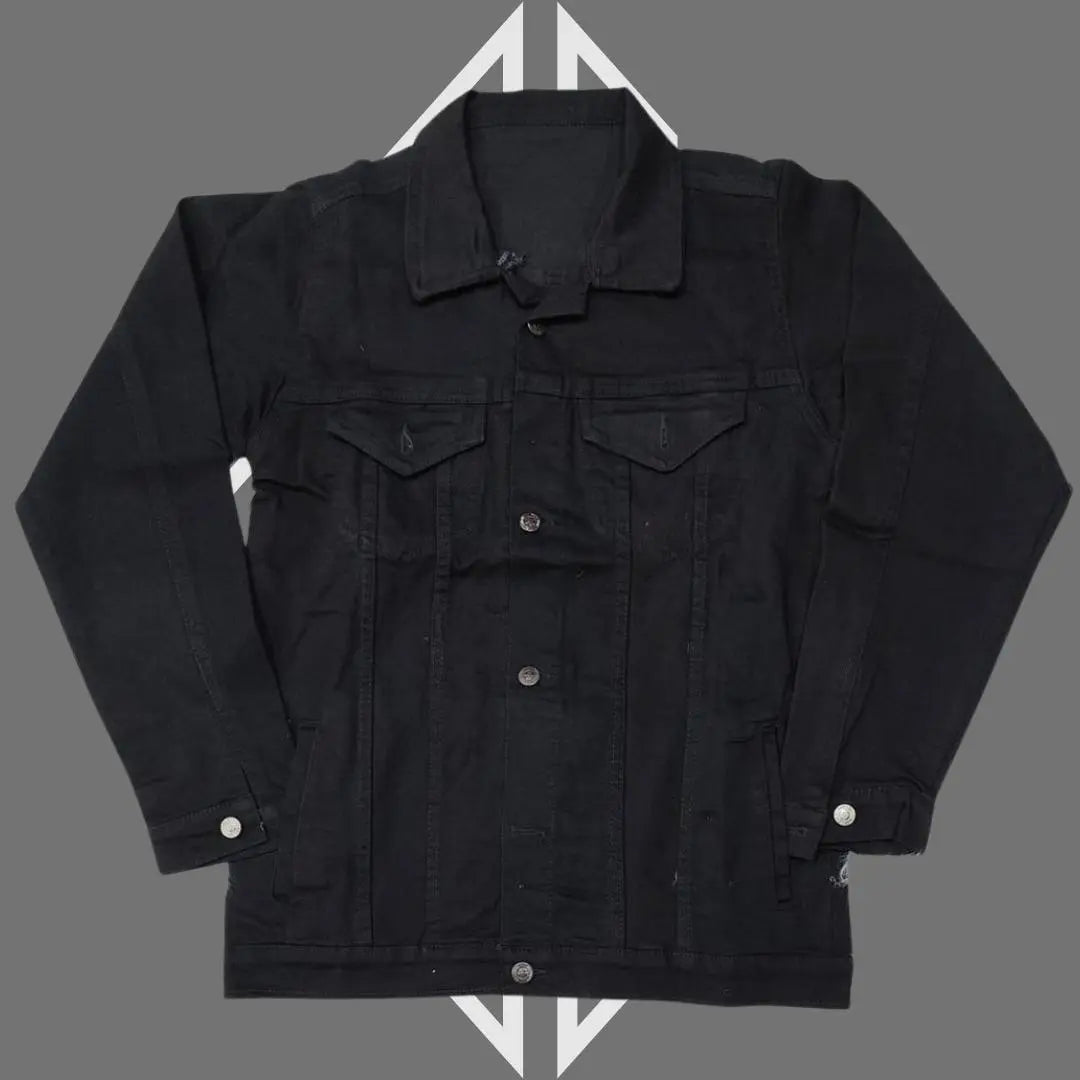 Men's Black Denim Jacket DHM